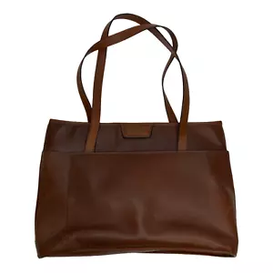 NEW Korchmar Brown Leather Briefcase Messenger Bag B39 - Picture 1 of 5