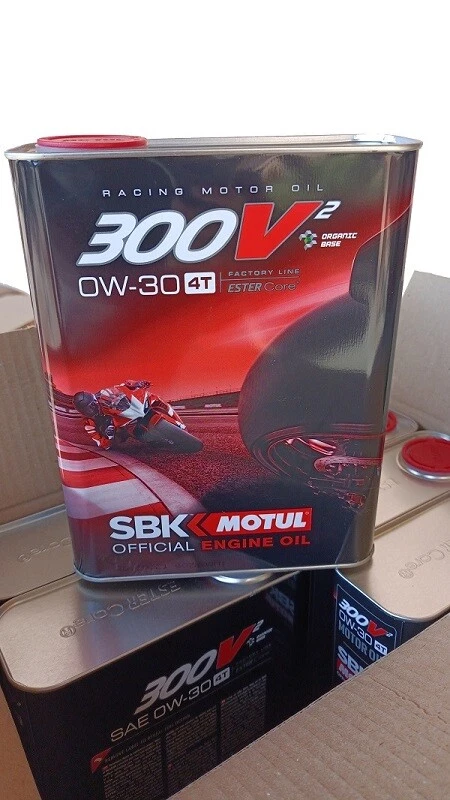 OLIO MOTUL 300 V FL SBK 0W-30 FACTORY LINE 4 TEMPI 2 L 100% sint RACING 111019 - Immagine 1 di 1