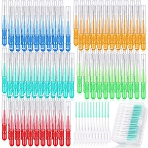 700 Pieces Interdental Brush Set Included 100 Braces Brush Between Teeth 600 ... - Picture 1 of 7