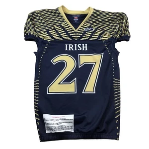 New Rawlings Vapor Fusion Adult L Football Jersey Irish #27 Navy/Gold - Picture 1 of 7