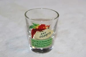 Hermoso vaso de chupito de medición pesada de whisky fino Corby's de colección - Imagen 1 de 8