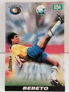 FRANCE 98 Card #57 BEBETO Brazil Team, 1998 FIFA WORLD CUP TCG Peru Ed.
