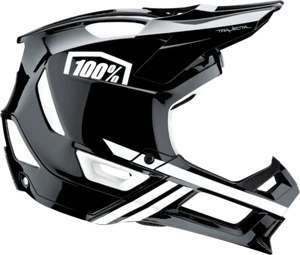 100% Trajecta Mountain Bike Fidlock Helmet Black/White Large - Picture 1 of 4