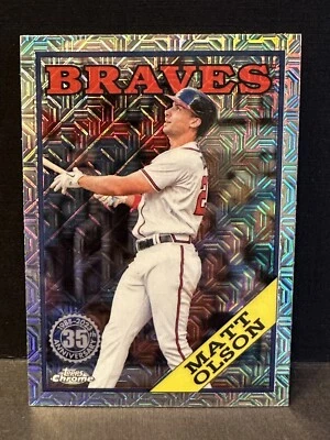 2023 Topps Chrome Silver Pack MATT OLSON #T88C-98 Mojo 1988 - Image 1 of 2