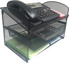 Metal Mesh Desktop Organizer Telephone Stand Phone Stand File Sorter Desk File T