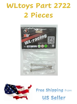 WLtoys 124008 OEM RC Car Part 2722 Metal F/R Dog Bone Shafts Ships FREE and FAST - Image 1 of 3