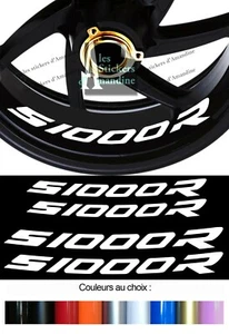 4 X STICKER LISERET JANTE LOGO POUR BMW S1000R S 1000 R MOTO STICKERS - Imagen 1 de 1
