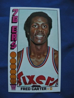 1976/77 Topps Lg Fred Carter 76ers card #111 basketball NBA - Image 1 of 2