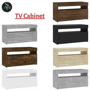 TV Cabinet with LED Lights Sideboard TV Stand TV Unit HiFi Cabinet vidaXL - Picture 1 of 71