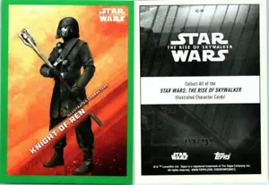 2019 STAR WARS THE RISE OF SKYWALKER ILLUSTRATED CHARACTER GREEN IC-19 158/299 - Picture 1 of 1