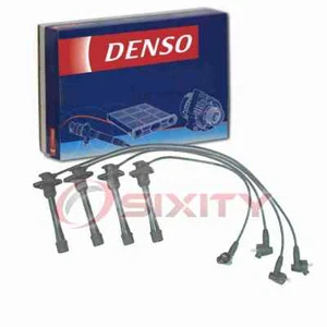 Denso Spark Plug Wire Set for 1993-1997 Toyota Corolla 1.6L 1.8L L4 Ignition oj - Picture 1 of 5