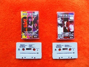 THE ROLLING STONES - STORY OF THE STONES part 1 & 2 - music cassette tape - Imagen 1 de 5