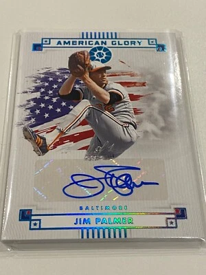 Jim Palmer 2024 Panini Boys Of Summer American Glory automático 1/1 platino Foto 1 de 3