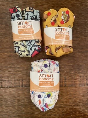 Smart Bottoms Born Smart 2.0 Newborn Cloth Diaper LOT  NEW! - Image 1 of 4