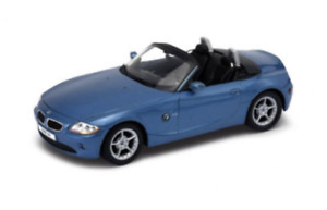 Welly 1/24 BMW z4 Cabriolet Blue Metallic 2003 New Box Free Shipping Home