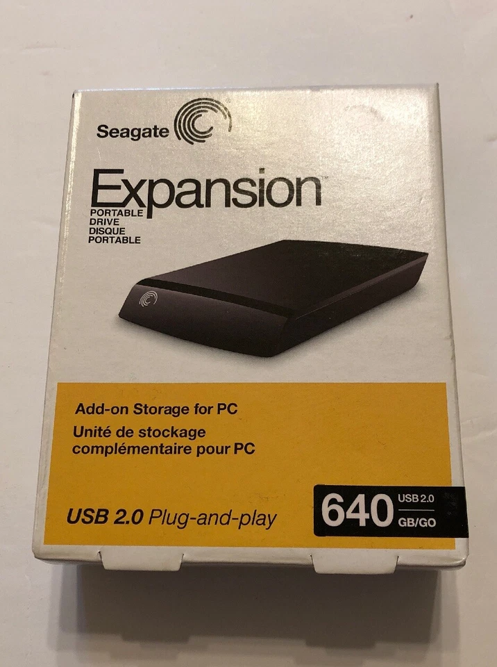 Seagate Expansion 640 GB USB 2.0 Portable External Hard Drive ST906404EXA101-RK - Image 1 of 4