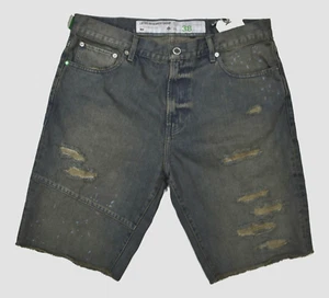 LRG Lifted Research Group Mens Grease Monkey Denim Jean Shorts NWT 32, 38 - Picture 1 of 2