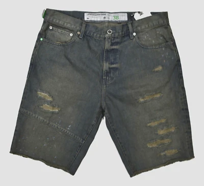 LRG Lifted Research Group 男式油脂猴子牛仔短裤全新带标签 32,38 — 第 1/2 张图片