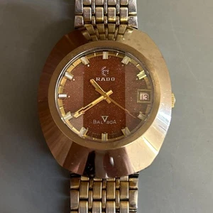 Not TesteY1251 Rado Balboa Goldstone Dial Date Herrenuhr gebraucht - Bild 1 von 7