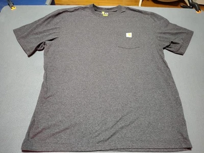 Carhartt T-Shirt Men 2XL Tall Dark Gray Original Fit Workwear Comfort Pocket  - Image 1 of 4