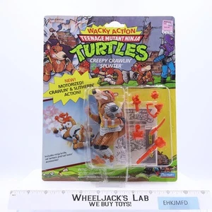 Creepy Crawlin' Splinter Wacky Action TMNT 1990 Playmates Figure NEW MOSC SEALED - Picture 1 of 4