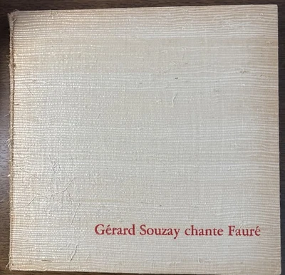 GERARD SOUZAY Chante Faure SIGNED, NUMBERED, Philips LTD ED LP. REAL PHOTO, NM/M - Image 1 of 4