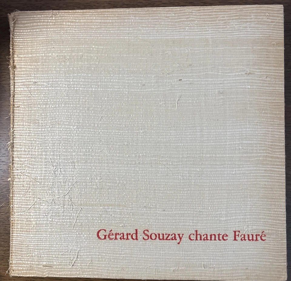GERARD SOUZAY Chante Faure SIGNED, NUMBERED, Philips LTD ED LP. REAL PHOTO, NM/M - Image 1 of 4