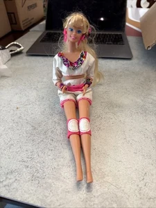 Mattel Rollerblade Barbie #2214 1991 Flicker N Flash Original - Bild 1 von 9