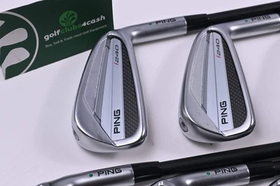Ping I240 Irons / 4-PW / Green Dot / Stiff Flex Ping ALTA CB Blue AWT Shafts - Image 1 of 4