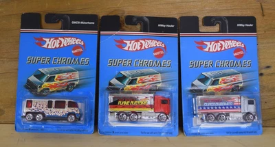 New Hot Wheels Super Chromes GMC Motorhome Diecast Van Chrome Silver Flames 1998 - Image 1 of 4