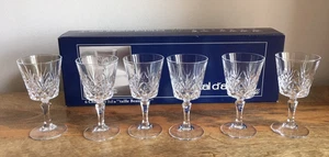 6 X CRISTAL D'ARQUES CHANTILLY BEAUGENCY 5CL CRYSTAL SHERRY PORT GLASSES BOXED - Picture 1 of 24