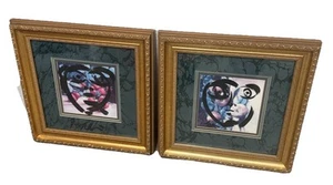Peter Keil TWO MUSEUM QUALITY FRAMED PAINTINGS (STRAWBERRIES - PEACHES) 16x16” - Picture 1 of 12