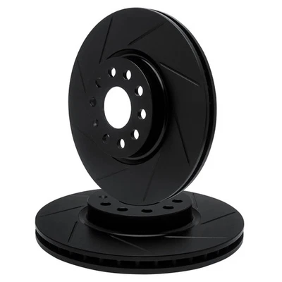 For Volkswagen Transporter 10-15 R1 Concepts Slotted Front Brake Rotor Set - Image 1 of 4