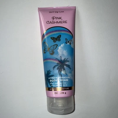 NEW 1 BATH & BODY WORKS PINK CASHMERE ULTIMATE HYDRATION HAND BODY CREAM 8 OZ - Image 1 of 3