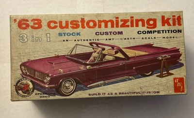 VINTAGE AMT "1963" FORD FAIRLANE HARDTOP Customizing Kit 05-163-149 Unassembled - Image 1 of 4