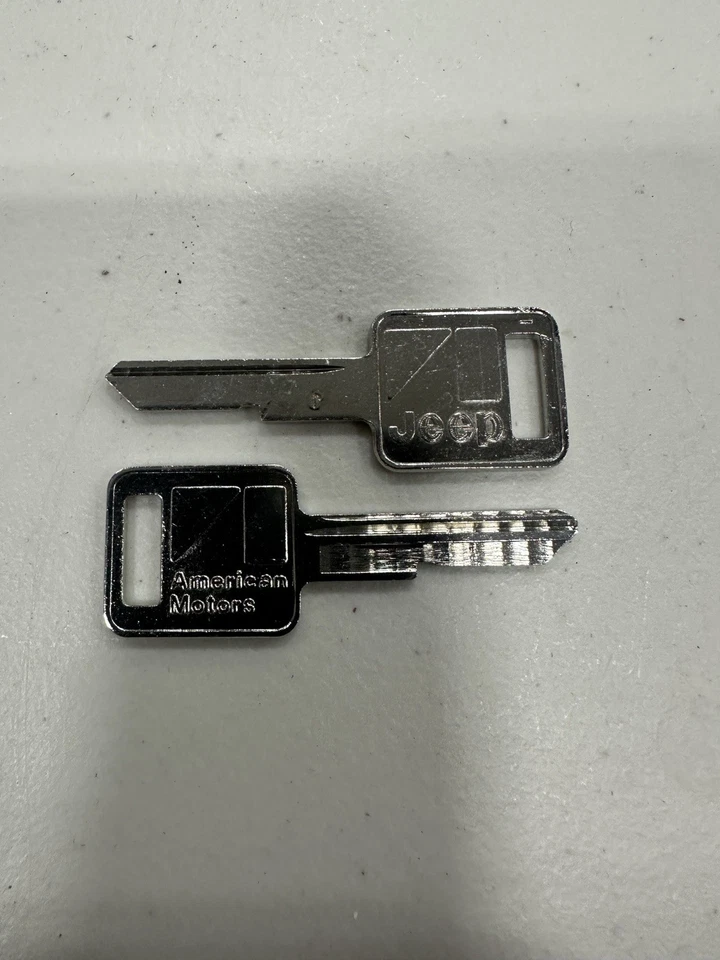 New Old Stock American Motors Key Blanks Jeep CJ CJ5 CJ7 CJ8 Scrambler - Image 1 of 1
