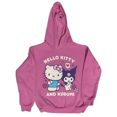 Sudadera con Capucha Sanrio Hello Kitty and Friends Juvenil Rosa Talla XS Dibujos Animados Pullover  Foto 1 de 4