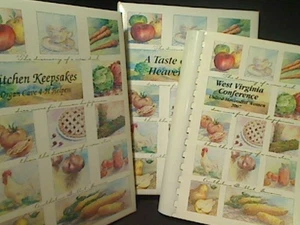 West Virginia United Methodist Church Recipes COOKBOOK Plus 2 More Cookbooks - Picture 1 of 4