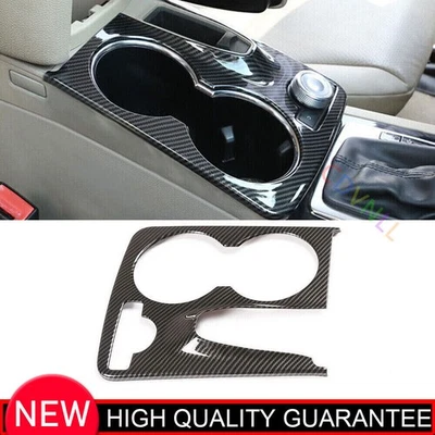 Carbon Fiber Car Console Shift Water Cup Cover Trim For Mercedes-Benz GLK 09-15 — 第 1/4 张图片