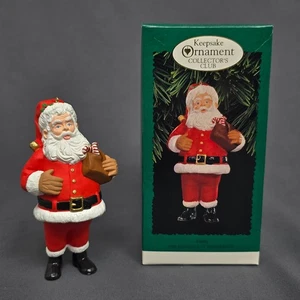 HALLMARK KEEPSAKE OF MEMBERSHIP 1996 SANTA CLUB EXCLUSIVE CHRISTMAS ORNAMENT - Picture 1 of 2
