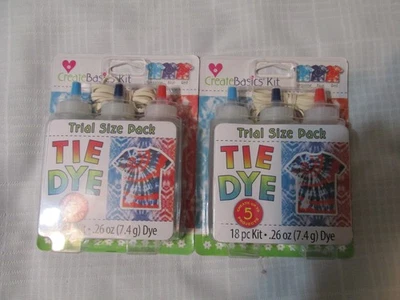 New Create Basics Trial Size TIE DYE 18 Piece Kit 2 Sets - Image 1 of 4