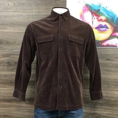 Nat Nast Men's Brown Corduroy Shacket Button Shirt American Fit Medium Casual - Image 1 of 4