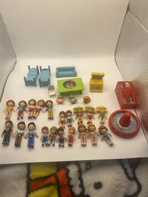 火柴盒 1988 复古 Oh Jenny! Dream World 家庭玩偶和配件套装 — 第 1/4 张图片