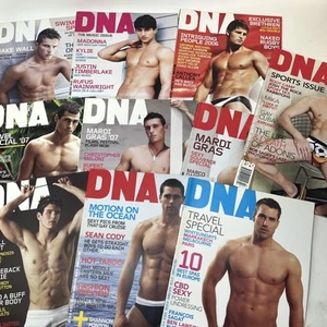 Lot of 10 Issues DNA Magazine Gay Interest Men #81 - 90 Australia 2006-2007 - Picture 1 of 13