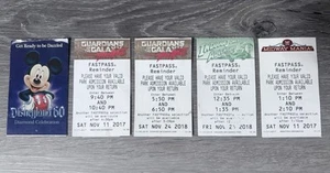 Disneyland 2017 2018 Fastpass & DL 60th Ticket - Guardians, Toy Story, Indiana - Bild 1 von 12
