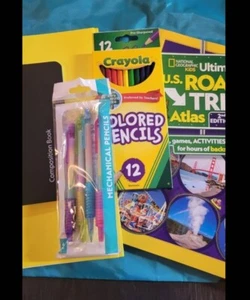 Kids Roadtrip Backpacks with US road trip atlas, DrawBackpack & more Kids Travel - Picture 1 of 7