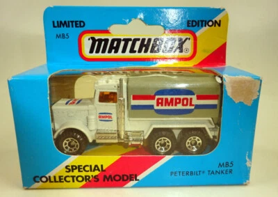 Matchbox Superfast Nr. 05E Peterbilt Tanker weiß / grau "Ampol" top in Box - Bild 1 von 3
