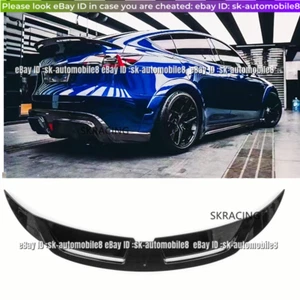 Gloss black  Rear Trunk Spoiler Wing New Style Fit For Tesla Model Y 2020-2022 - Foto 1 di 11