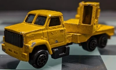 Majorette No. 283 Yellow Crane Truck Vintage 1/64 Diecast - France 1/100 Made - Image 1 of 4