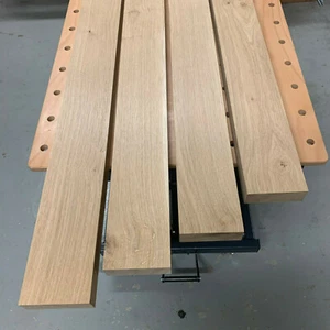 Madera de borde roble madera maciza silvestre barra viga postes tabla madera cuadrada - Imagen 1 de 12